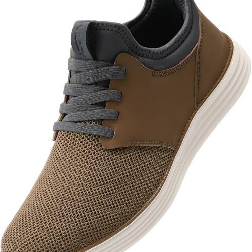 Mens Slip On Casual Dress Shoes Hands Free Fashion Sneakers Mesh Tennis Walking Work Shoes Comfortable Breathable Lightweight Non Slip
