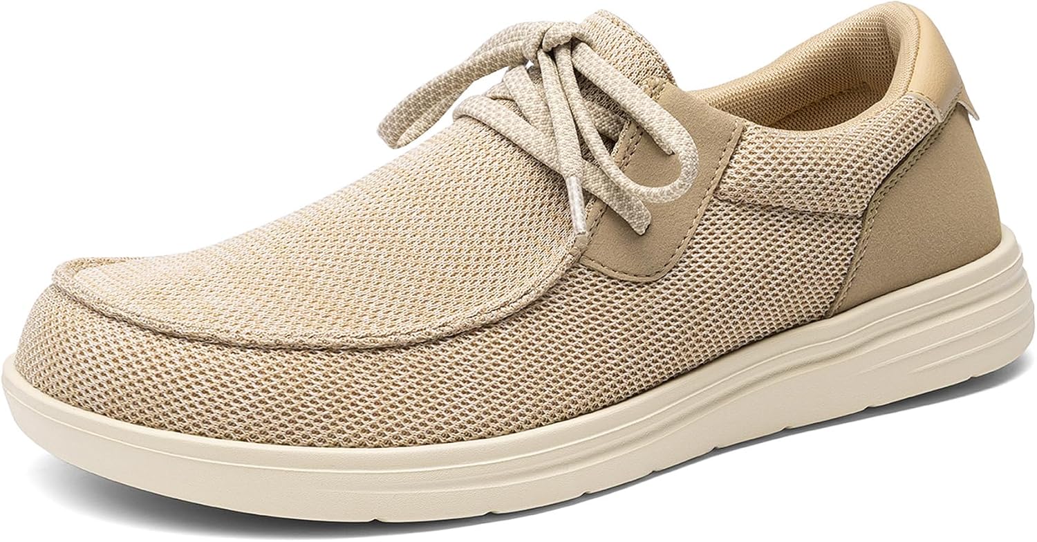 71GJU2QMCiL._AC_SL1500_.jpg Men's Arch Support Casual Slip on Loafers Wide Toe Box Non Slip Lightweight Breathable Comfortable Shoes - Image 1