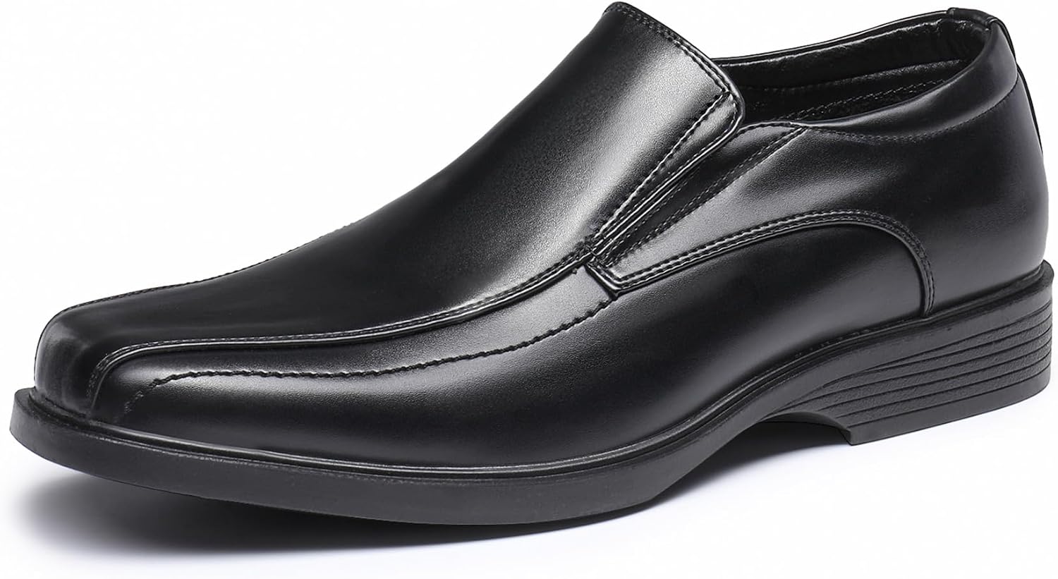 71LF1Vegt3L._AC_SL1500_.jpg Men's Square Toe Dress Loafers Formal Shoes - Image 1