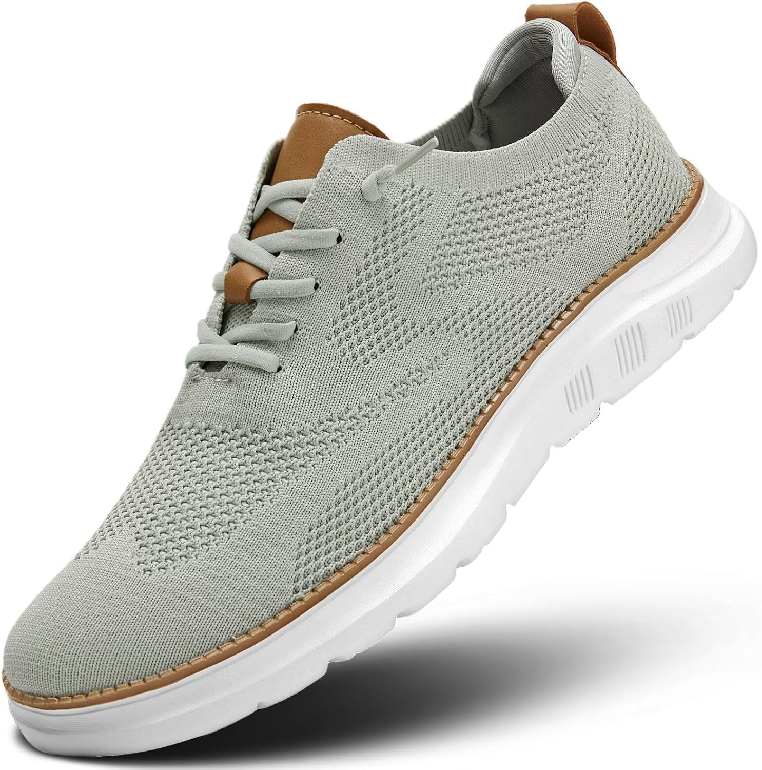 81kwBq1pRtL._AC_SL1500_.jpg Mens Casual Dress Shoes Fashion Mesh Oxfords Business Walking Work Sneakers Comfortable Lightweight Soft Sole - Image 1