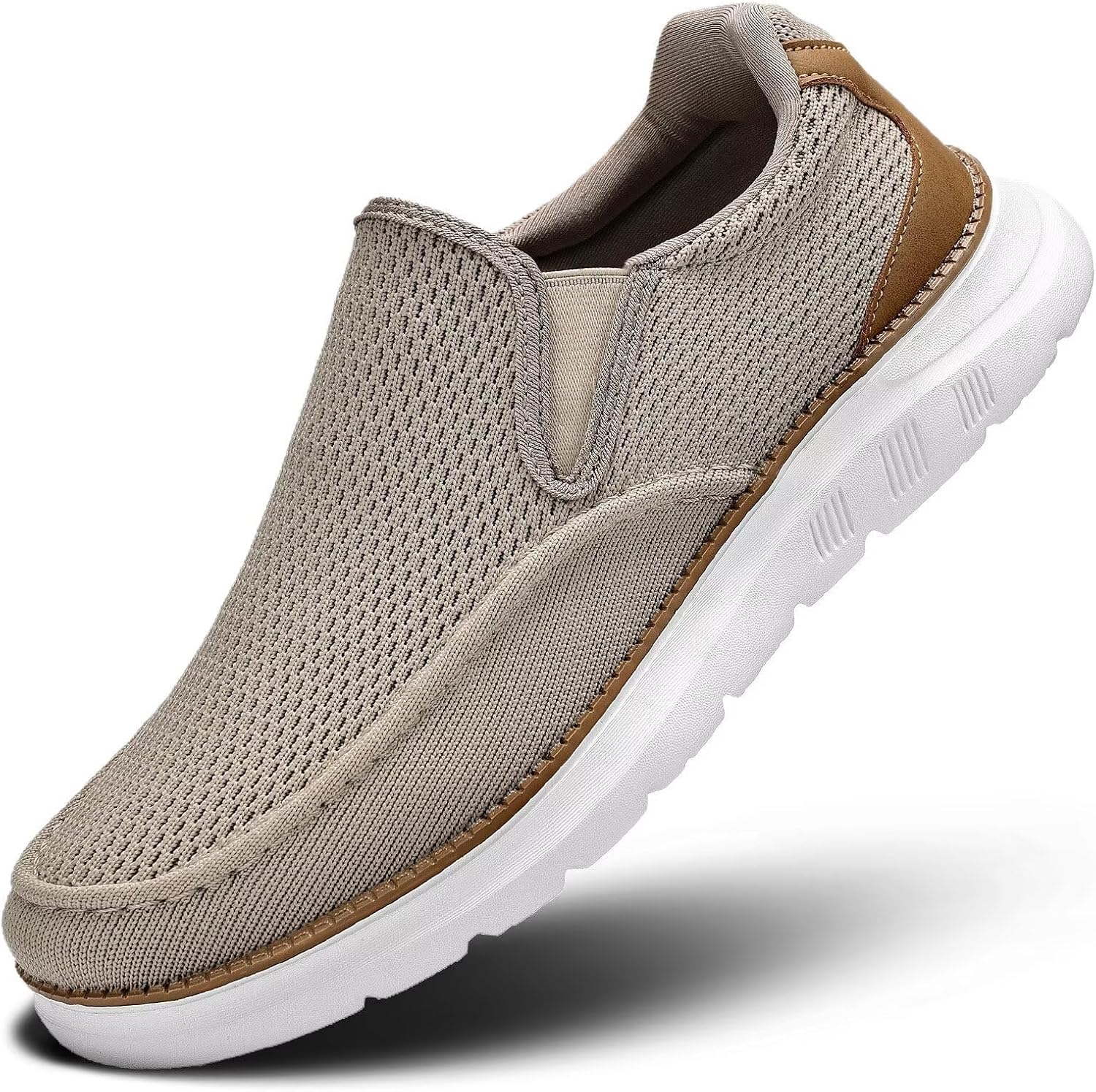 81tayP28tnL._AC_SL1500_.jpg Mens Boat Shoes Casual Loafers Slip On Walking Dress Sneakers Mesh Business Oxfords Work Lightweight Soft Sole - Image 1